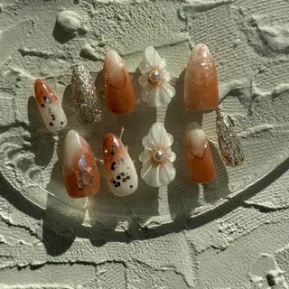 ネイル ⭐︎休業中の練習⭐︎ JNA認定講師髙橋のネイルデザイン