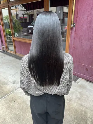 ロング ハイトーン/美髪矯正 🍃大江拓実のヘアスタイル