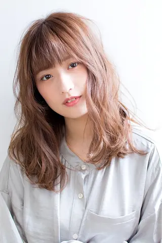 セミロング カラー hair salon Ranun髪質改善のヘアスタイル