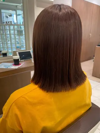 ミディアム カラー 福島成美/髪質改善 縮毛矯正/カラーのヘアスタイル