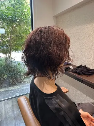 ミディアム 小栗 爽志のヘアスタイル