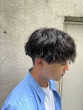 ショート パーマ メンズ 🏆メンズヘア特化 🥇代表りんぺーのヘアスタイル