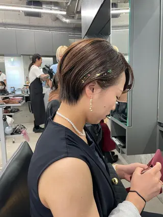 ショート ヘアアレンジ 佐伯 和佳のヘアスタイル