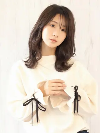 カラー ロング 韓国風ヘア✨ 永岡 はるのヘアスタイル