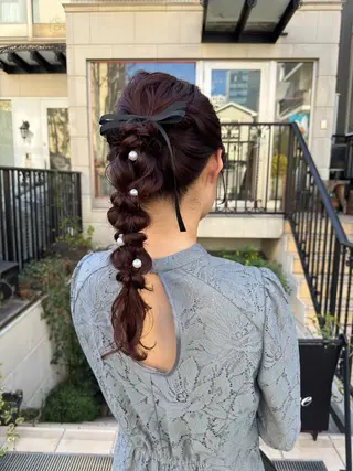 ロング ヘアアレンジ 似合わせモテヘア Akari🦢🖤のヘアスタイル