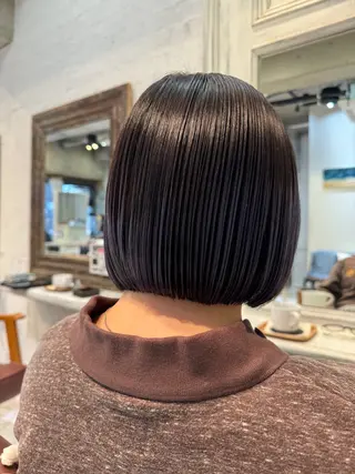 ショート カラー F Beauty表参道所属・髪質改善/縮毛矯正/ 酸性ストレート/ガブのヘアスタイル