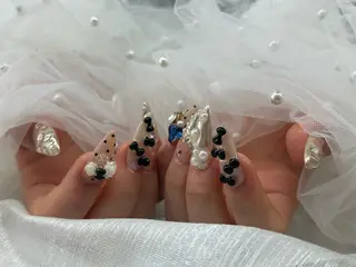 ネイル 【パラジェル・フィルイン】 T&BNAIL STUDIO所属・ナ サギ ロング無制限中のネイルデザイン