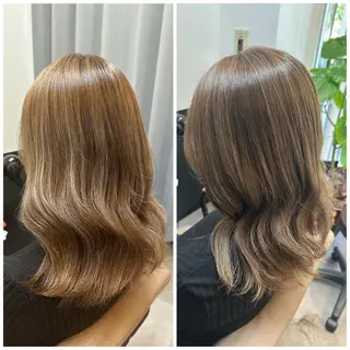 ロング カラー TELAHAIR成田 マネージャー吉野美羽のヘアスタイル