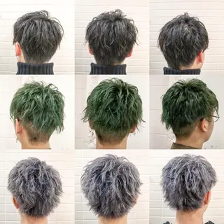 ショート カラー パーマ メンズ 看板犬がお出迎え◎ 初めてでも安心◎のヘアスタイル