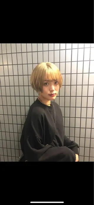 ショート masa/ボブ特化/ ぷつっとボブのヘアスタイル