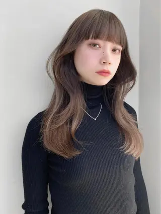 ロング カラー レイヤー/顔周り /透明感🩶高橋大のヘアスタイル