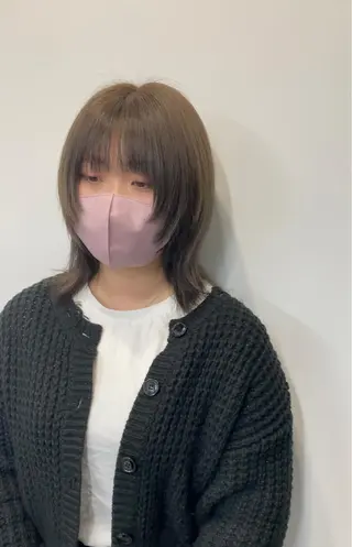 ショート sunc所属・梅田l大人韓国ヘア レイヤー×艶カラーのヘアスタイル