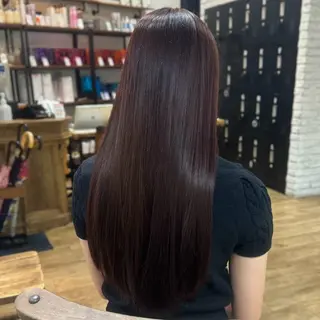 ロング カラー ヘアアレンジ あおい 🍒暖色カラーのヘアスタイル