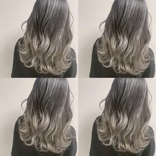 ミディアム ヘアアレンジ 松井那津子 /ハイライトブリーチのヘアスタイル