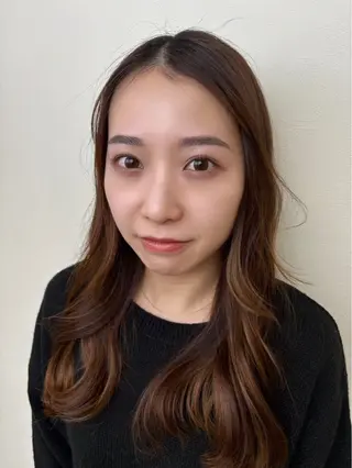 アイブロウ 髪質改善カラー/ レイヤー/文野のヘアスタイル