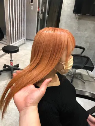 セミロング カラー 矢島颯哉/ハイトーン ブリーチカラー💎のヘアスタイル