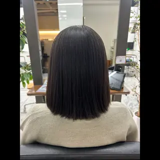 ミディアム パーマ・ストレート/ reina🐈‍⬛のヘアスタイル