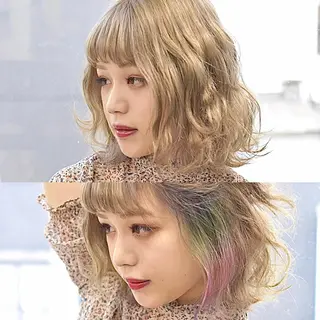 ショート ハイトーン💫 エクステ💫maiのヘアスタイル