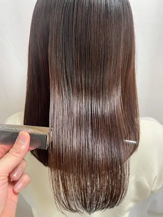 ロング パーマ 髪質改善/縮毛矯正 /ブリーチ矯正/岡部のヘアスタイル