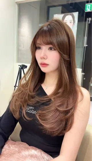 セミロング 🎀𝑆𝐴𝑅𝐴 /レイヤーカット🎀のヘアスタイル