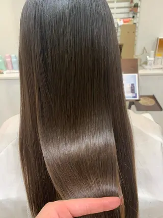 ロング カラー ⭐️コテ巻き風パーマ 髪質改善/タナカのヘアスタイル