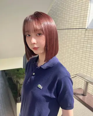 ミディアム まろやか透明感カラー ♡MANAのヘアスタイル