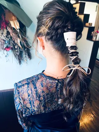 ヘアアレンジ Blink Remit hair明野店所属・秋月 亜耶のヘアスタイル