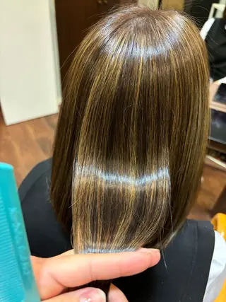 ミディアム yamaguchi kのヘアスタイル