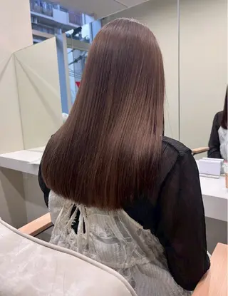 セミロング カラー uni/haruhi ☀️大名透明感カラーのヘアスタイル