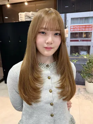 ロング カラー 宮嶋 蓮のヘアスタイル