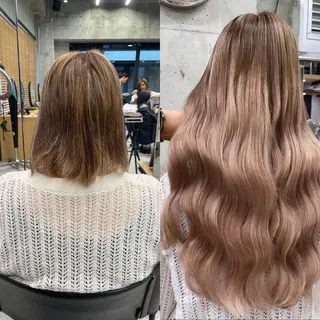 ロング カラー ヘアアレンジ TATSUYA アートディレクターのヘアスタイル