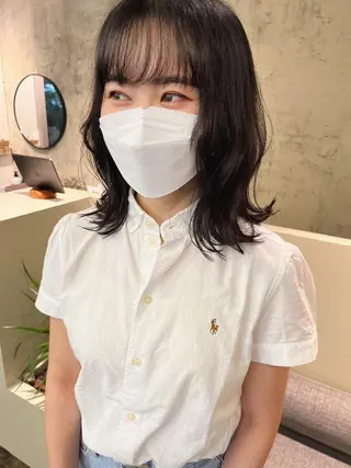 ミディアム 西山 紗耶香🪽 透明感カラー/ボブのヘアスタイル