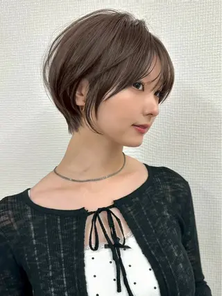 ショート 🎀 うる艶透明感 カラー / 錦糸町のヘアスタイル