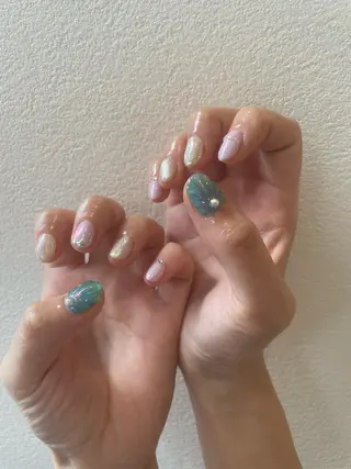 ネイル 束感まつ毛/ネイル/ LED♥KIRARAのマツエク・マツパデザイン