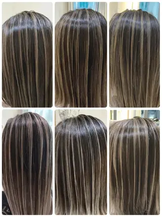 セミロング カラー ＡＳＨ 大宮のヘアスタイル