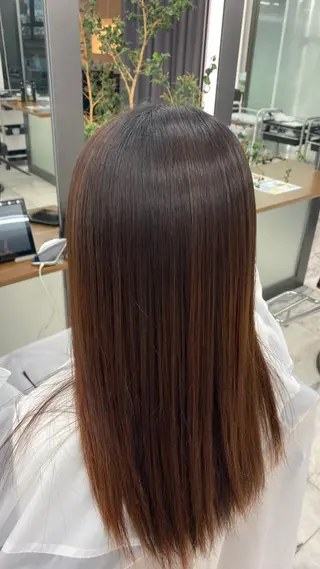 ロング パーマ 美髪矯正🍀 似合わせカット渡邊のヘアスタイル