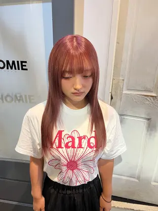 ロング カラー HOMIE TOKYO所属・sora / 渋谷 / ハイトーンのヘアスタイル