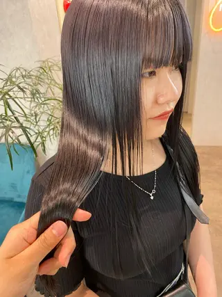 ロング カラー ヘアアレンジ XENA表参道 MIKUのヘアスタイル