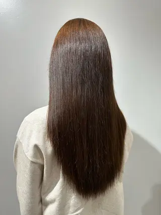 ロング 酸性ストレート/艶髪 /縮毛/sara❄️のヘアスタイル