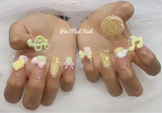 ネイル momo 長さだしのネイルデザイン