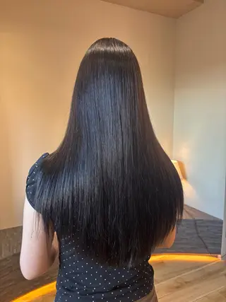 ロング カラー レイヤー✂︎ぷつボブ 艶カラー🤍noaのヘアスタイル