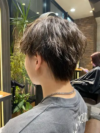 ショート パーマ メンズ 韓国ヘア/銀座/艶髪 /MINX/ウチダのヘアスタイル