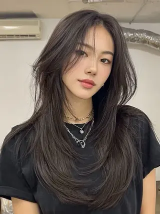 ロング カラー 🌛ダブルカラー 🌜SAYAKAのヘアスタイル