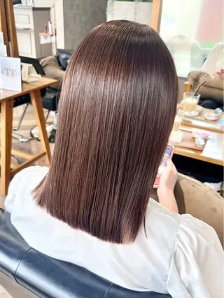 ミディアム 遠藤 朱郁のヘアスタイル