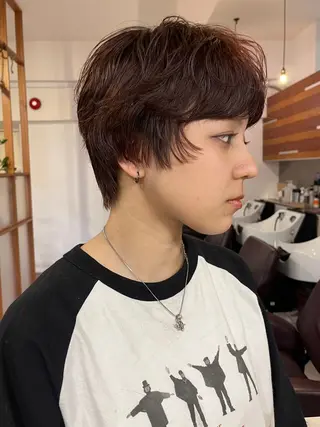 ショート パーマ 若林 良のヘアスタイル