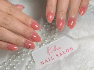 ネイル ユリ🎀長さだし/ パラジェル/持ち込みのネイルデザイン