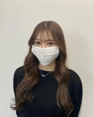 ロング カラー sunc所属・梅田l大人韓国ヘア レイヤー×艶カラーのヘアスタイル