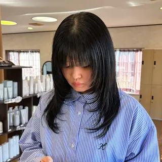 ロング ゆい/メンズカット /レイヤーカットのヘアスタイル