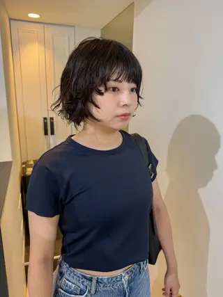 ショート パーマ＊ 顔まわり似合わせのヘアスタイル