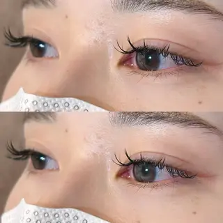 マツエク・マツパ 暖色カラー/アレンジ /束間まつげ🌼のヘアスタイル